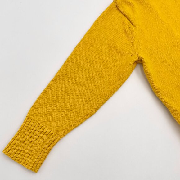 Ann Taylor Sweater‎ Turtleneck Roll Neck Medium Petite Yellow Long Sleeve Women - Picture 12 of 13
